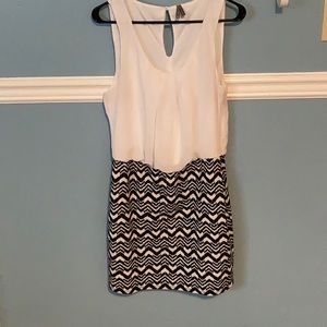 Black and white dress